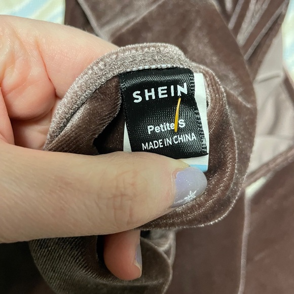 Velvet Brown Two-Piece Set - Picture 2 of 3